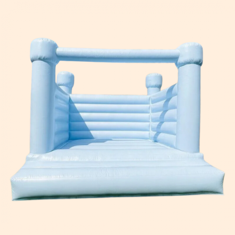 Blue pastel bounce house (13x13)